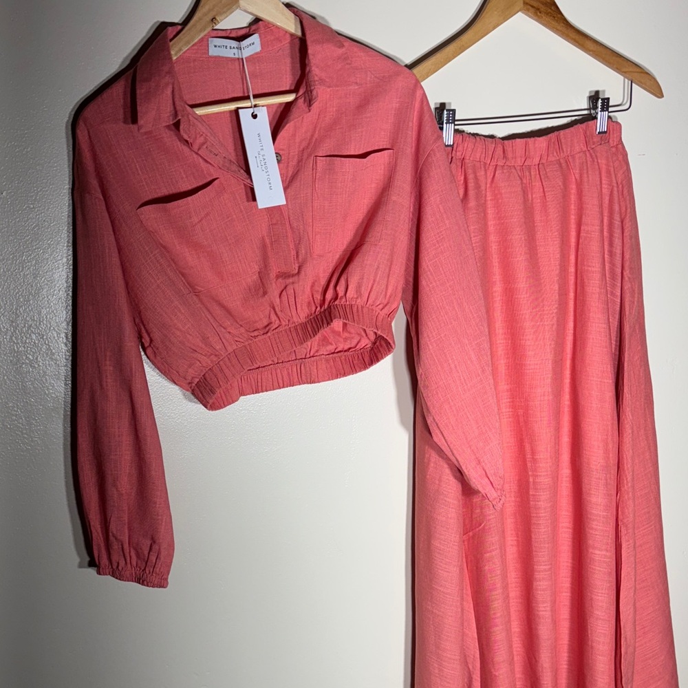 Women's Pink Two-Piece Set